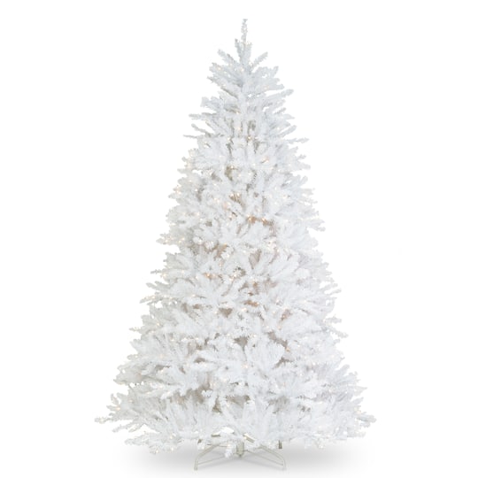 Shop The 7ft Prelit Dunhill White Fir Artificial Christmas Tree Clear Lights At Michaels White 9 Foot Christmas Tree